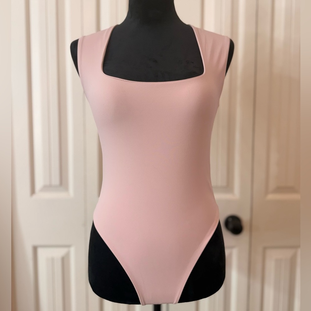 Pink Sleeveless Bodysuit